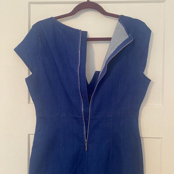 Juliana Denim Dress in Bright Blue - Picture 5 of 6